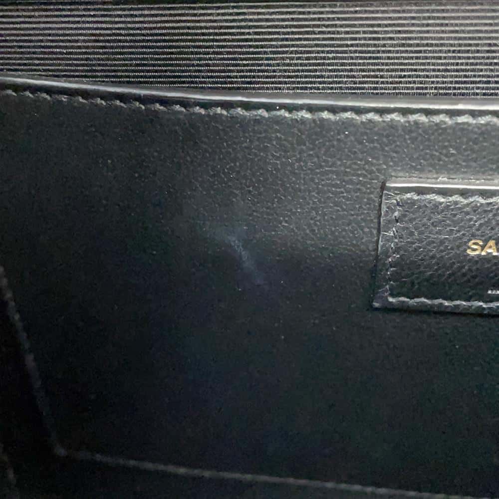 SAINT LAURENT PARIS Envelope ChainShoulder Bag Black600185 Calf Leather Size Medium