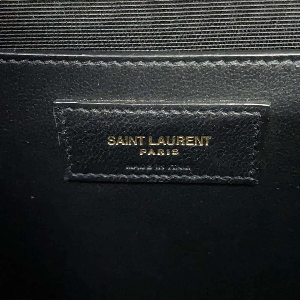 SAINT LAURENT PARIS Envelope ChainShoulder Bag Black600185 Calf Leather Size Medium