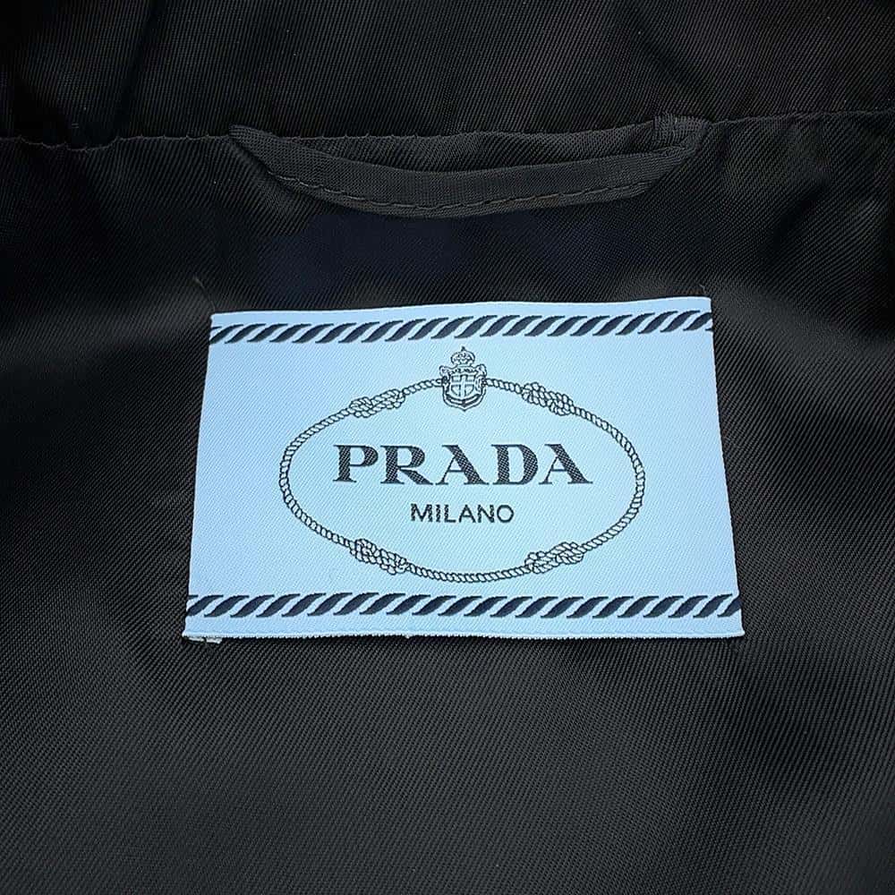 PRADA Re-Nylon Cropped Blouson Jacket Size 36 Black292101 Nylon100%