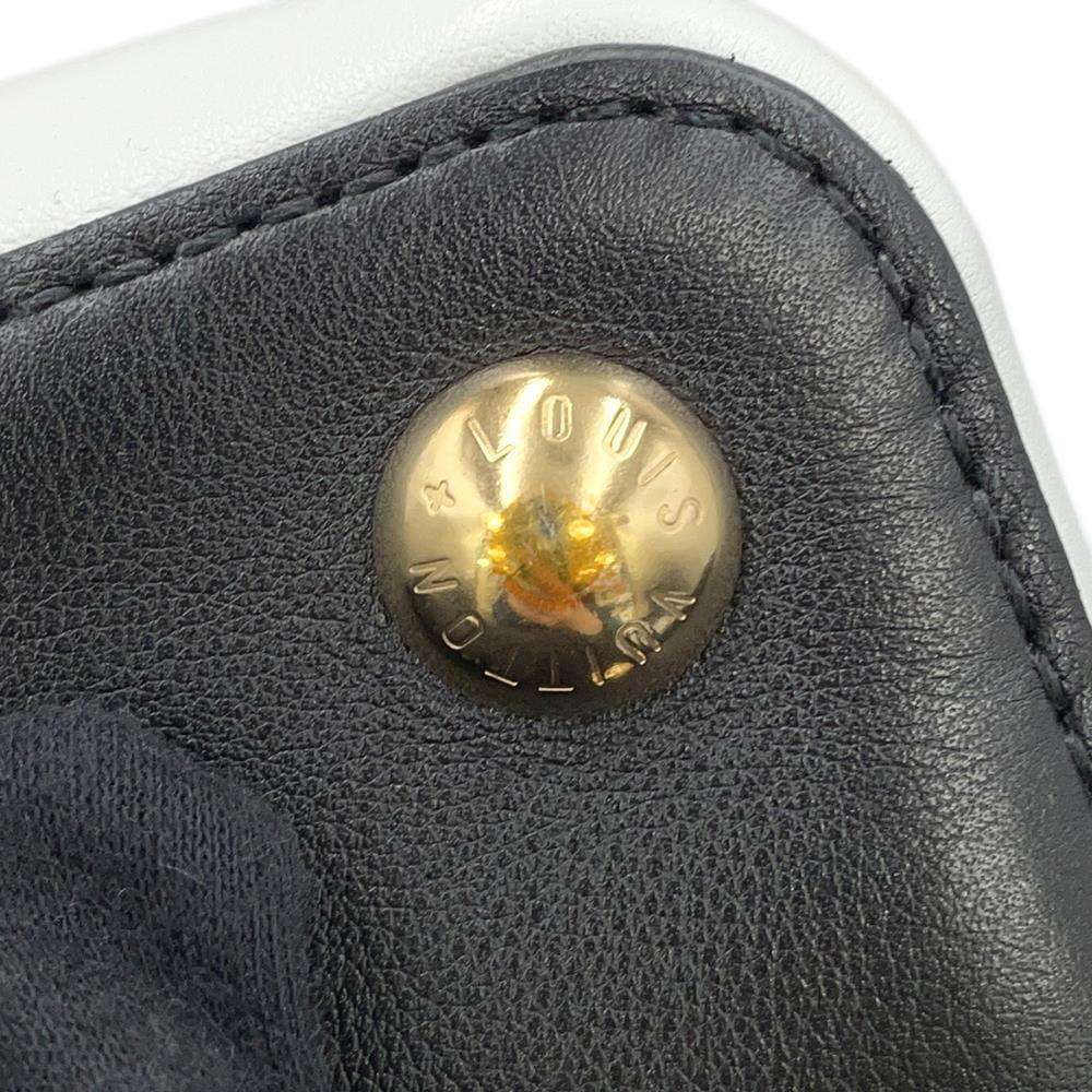 LOUIS VUITTON Capucines White/BlackM20373 Calf Leather Size BB