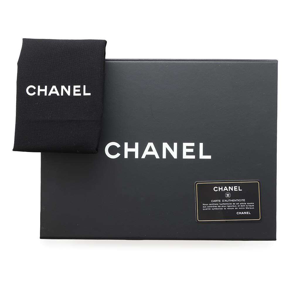 CHANEL Chevron Single Flap ChainShoulder Bag Black Lambskin