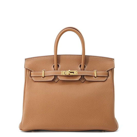 HERMES Birkin Gold Togo Leather Size 25