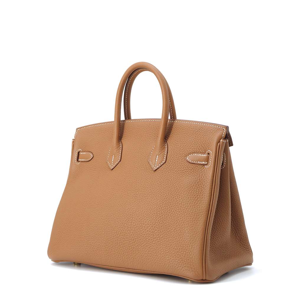 HERMES Birkin Gold Togo Leather Size 25