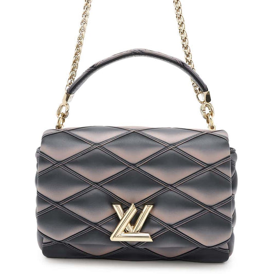 LOUIS VUITTON GO-14 Black/PinkM23569 Lambskin Size MM