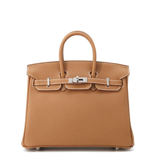 HERMES Birkin Gold Togo Leather Size 25