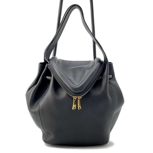 Bottega Veneta Beak Shoulder Bag Black666531 Leather