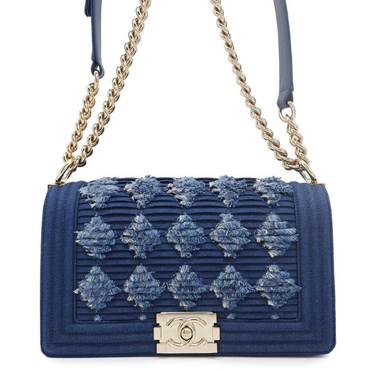 CHANEL Boy Chanel BlueA67086 Denim Size 25