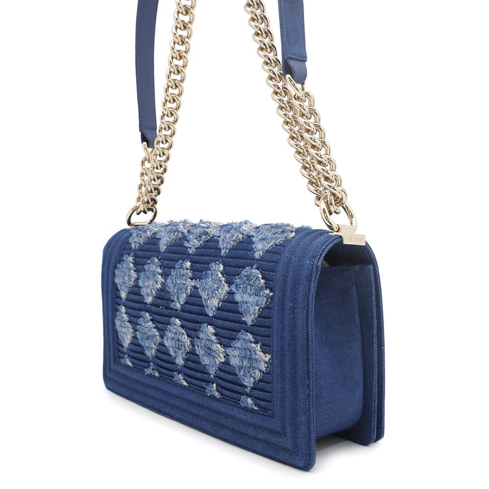 CHANEL Boy Chanel BlueA67086 Denim Size 25