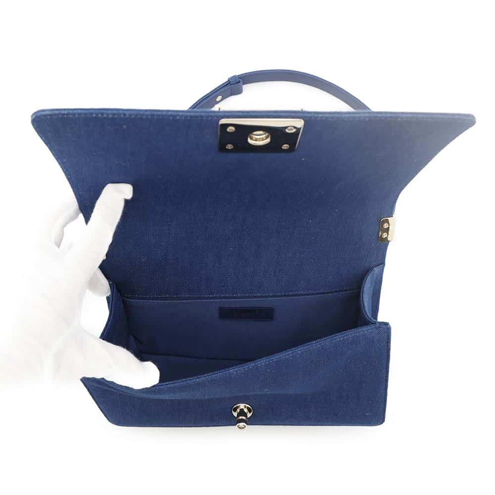 CHANEL Boy Chanel BlueA67086 Denim Size 25