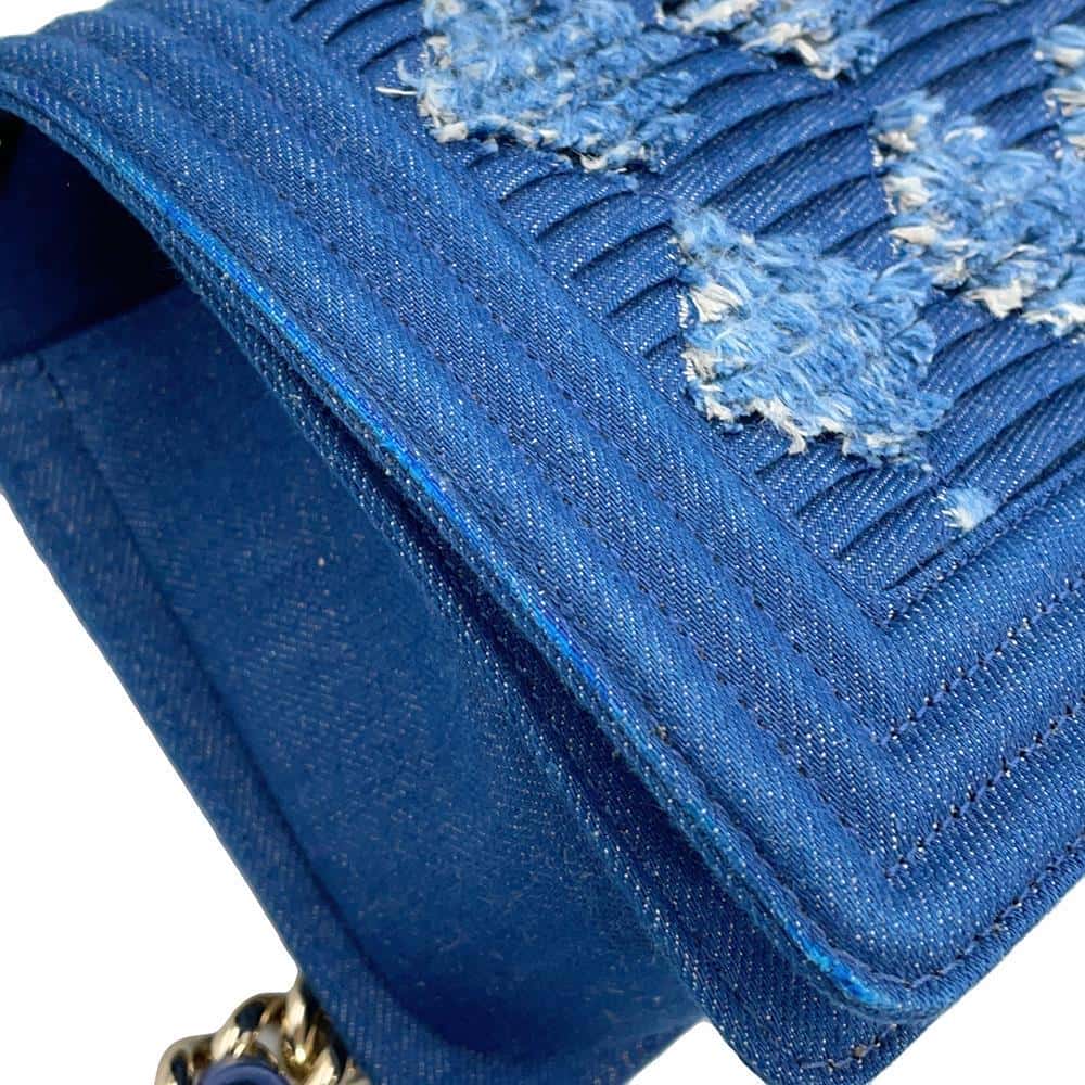 CHANEL Boy Chanel BlueA67086 Denim Size 25