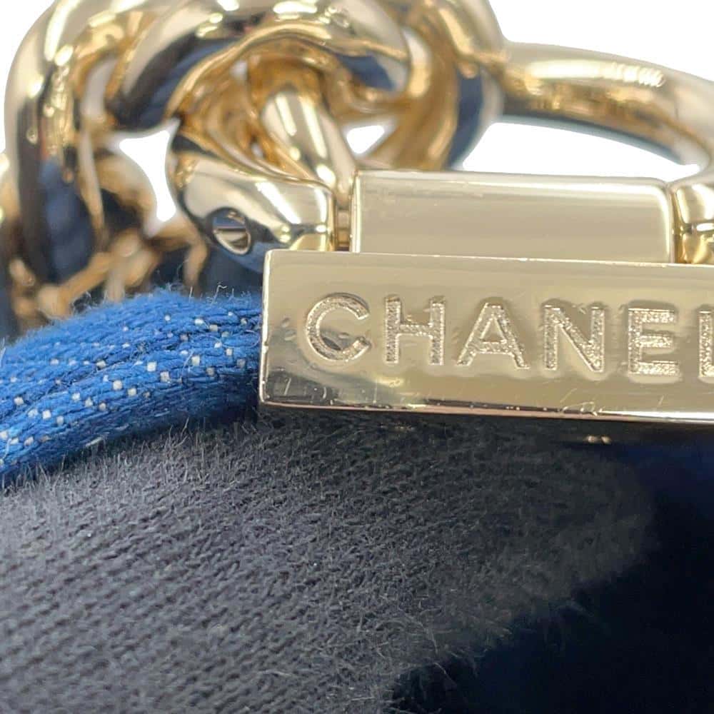 CHANEL Boy Chanel BlueA67086 Denim Size 25