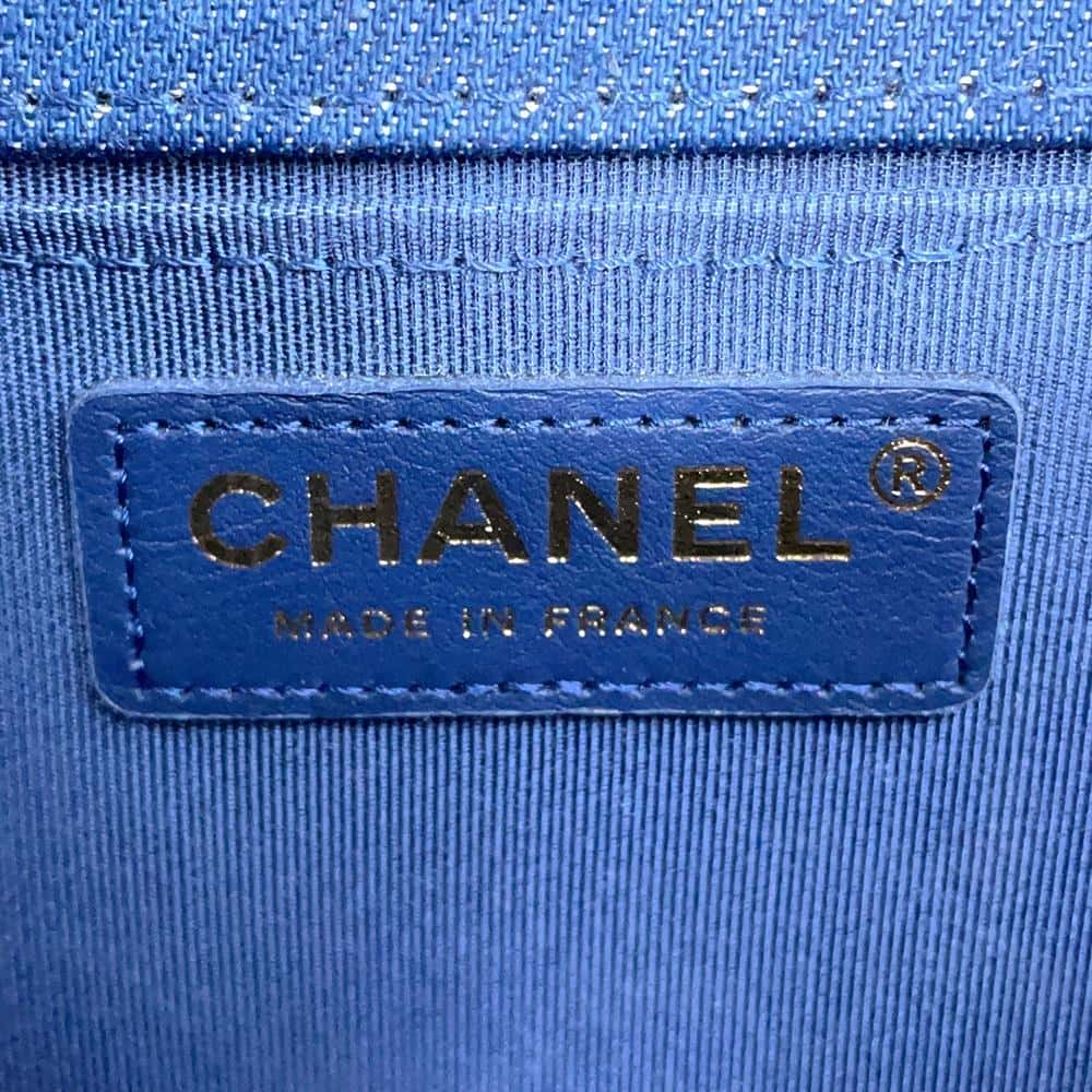 CHANEL Boy Chanel BlueA67086 Denim Size 25