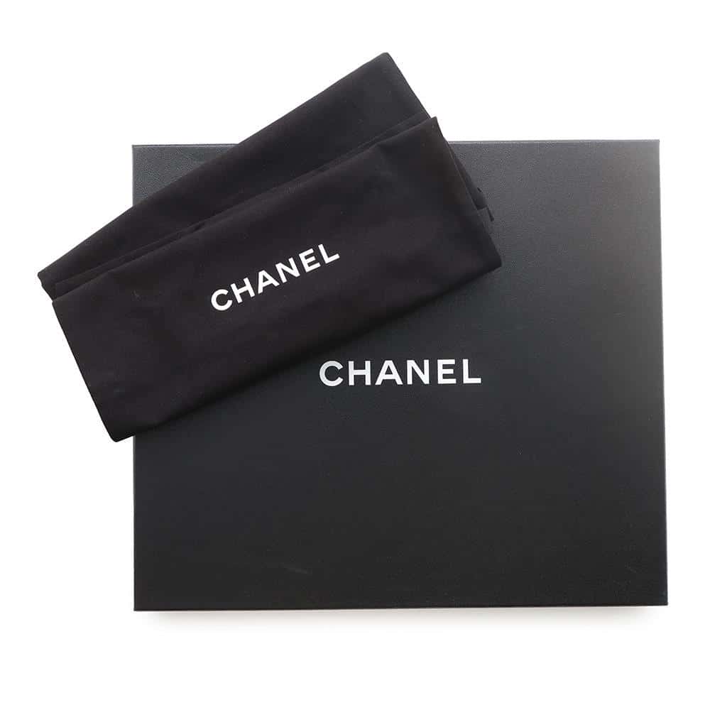 CHANEL heel loafers BlueG45142 Denim Size 36
