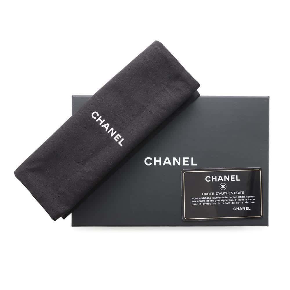 CHANEL Matelasse 2WAY Chain Vanity Case BlackAP2503 Caviar Leather Size Small