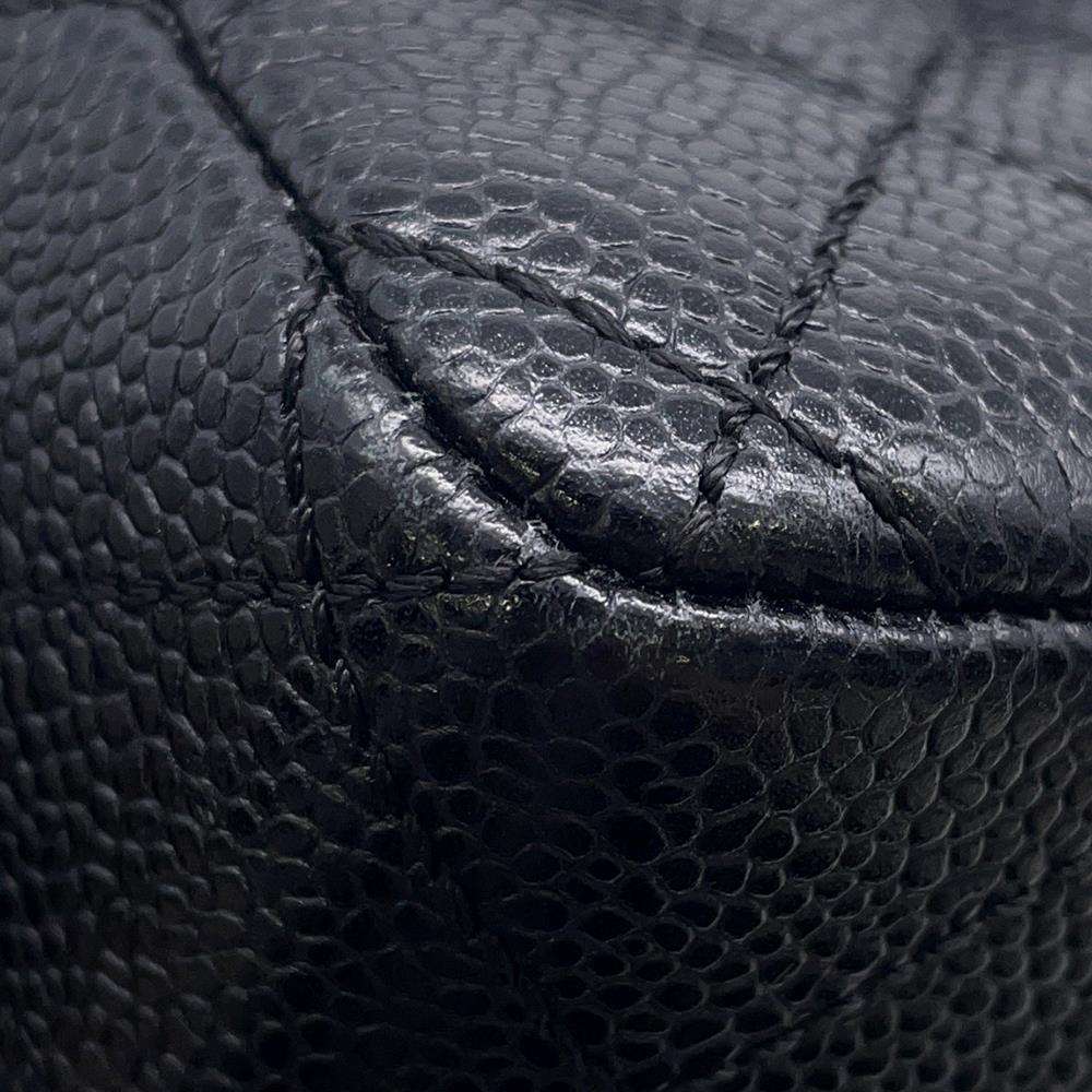 CHANEL Matelasse Single Flap ChainShoulder Bag One Belt Black Caviar Leather