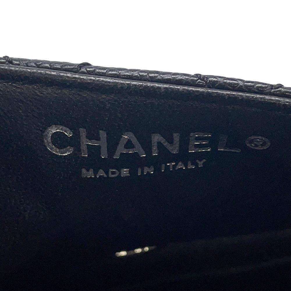 CHANEL Matelasse Single Flap ChainShoulder Bag One Belt Black Caviar Leather