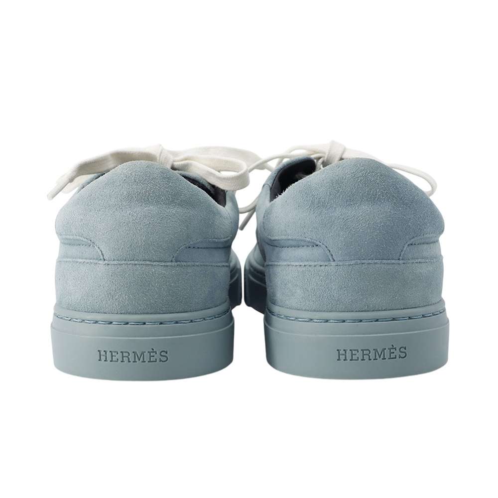 HERMES Sneakers Day Blue suede Size 38