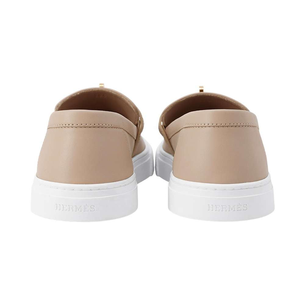 HERMES Sneakers game Jasmin Flower Leather Size 38.5