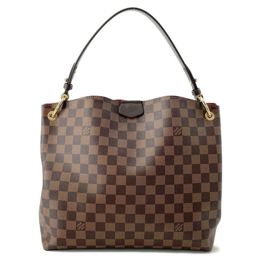 LOUIS VUITTON Graceful RedN44044 Damier Ebene Canvas Size PM