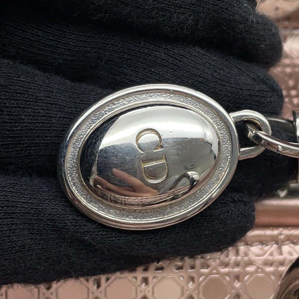 Dior Lady Dior 2WAYBag MetalicPinkM0550PSKC Leather Size Medium