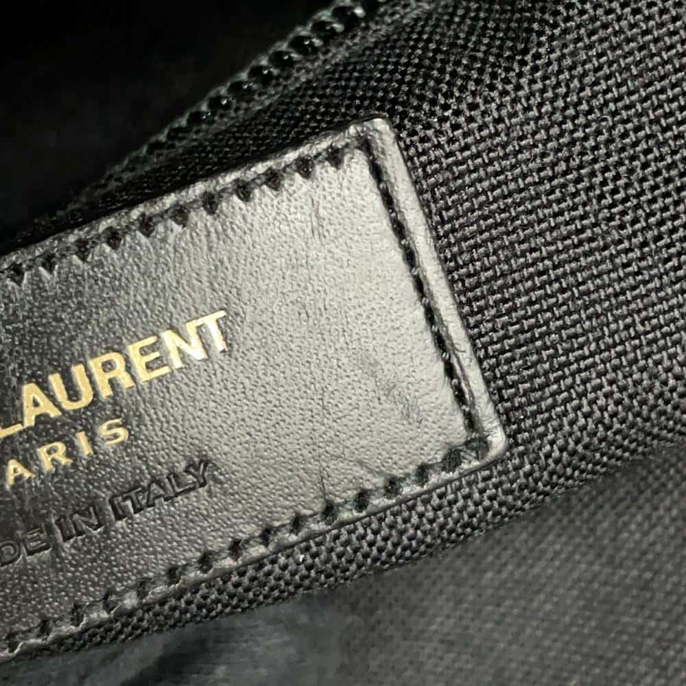 SAINT LAURENT PARIS Classic Hunter Baby Cat Backpack Black/Red326865 Canvas Leather