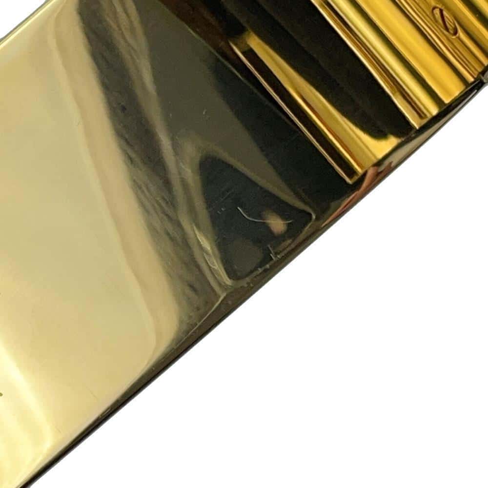 LOUIS VUITTON Confidential GM Bangle Size S White/Black/RedM67419 Enamel Metal