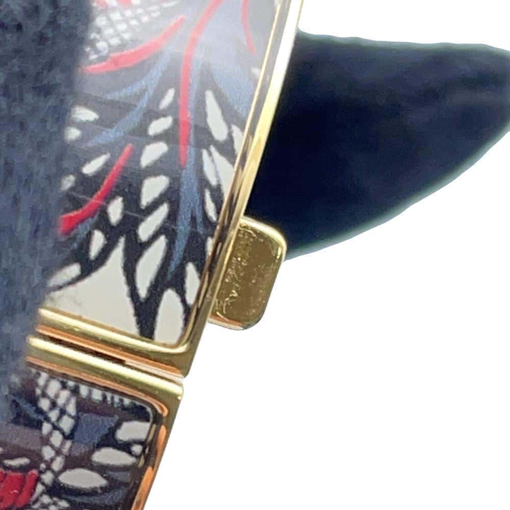 LOUIS VUITTON Confidential GM Bangle Size S White/Black/RedM67419 Enamel Metal