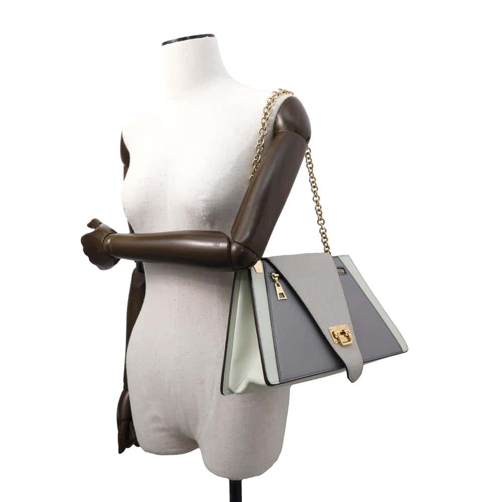LOUIS VUITTON Trapeze Gray/MentheM53813 Taiga Leather