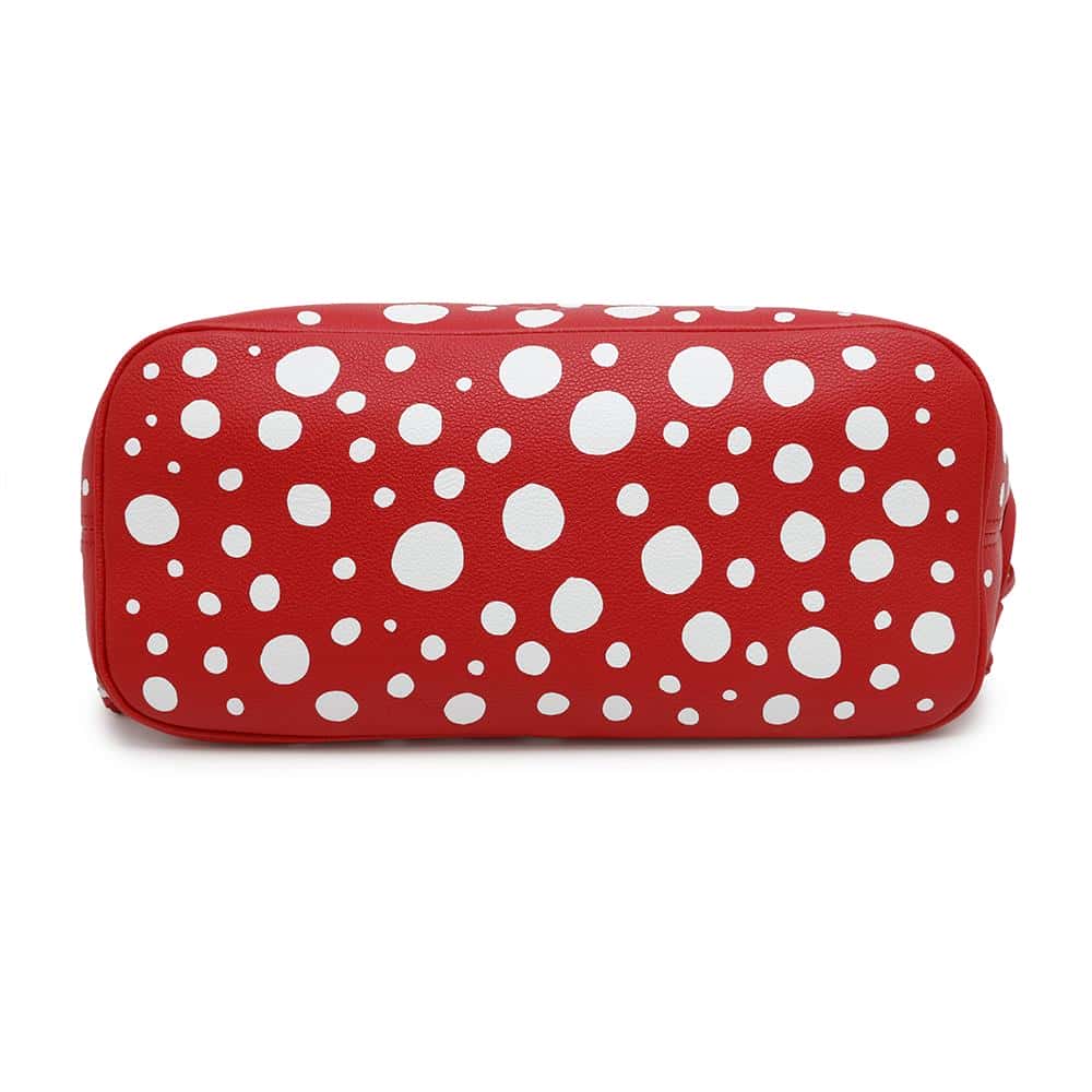 LOUIS VUITTON Neverfull RougeBlancM46422 Monogram Empreinte Leather Infinity Dot Size MM