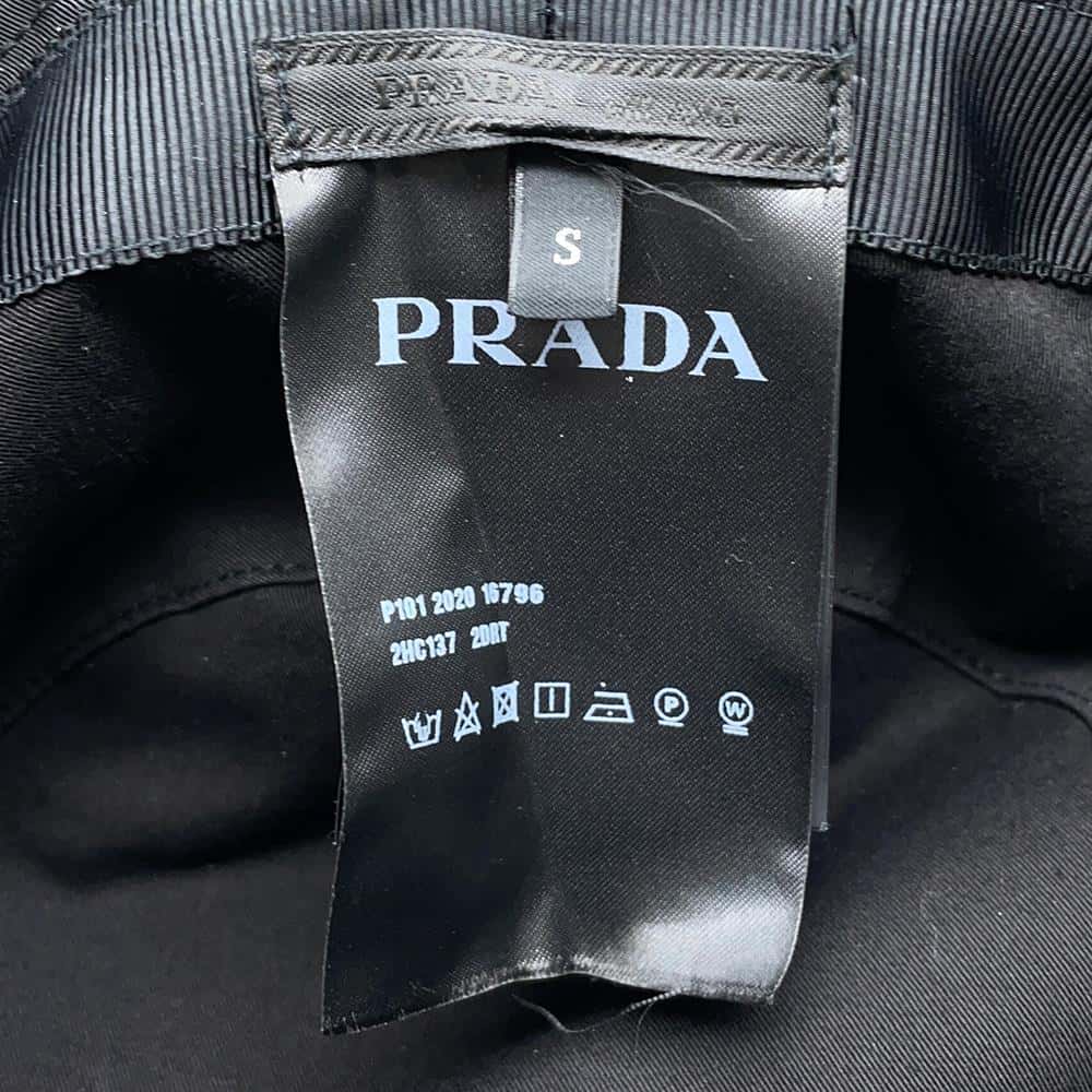 PRADA Bucket hat Size S Black2HC137 Nylon100%