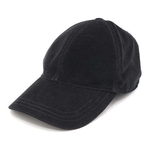 PRADA Corduroy cap Size M Black2HC274 Cotton100%