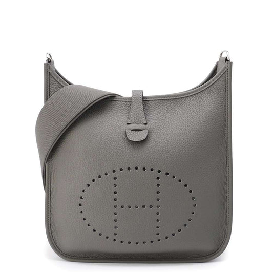 HERMES Evelyne 3 Gris Meyer Taurillon Clemence Size PM