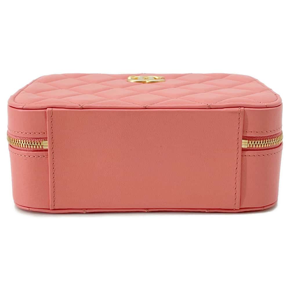 CHANEL Matelasse Chain Vanity Bag PinkAS3318 Lambskin
