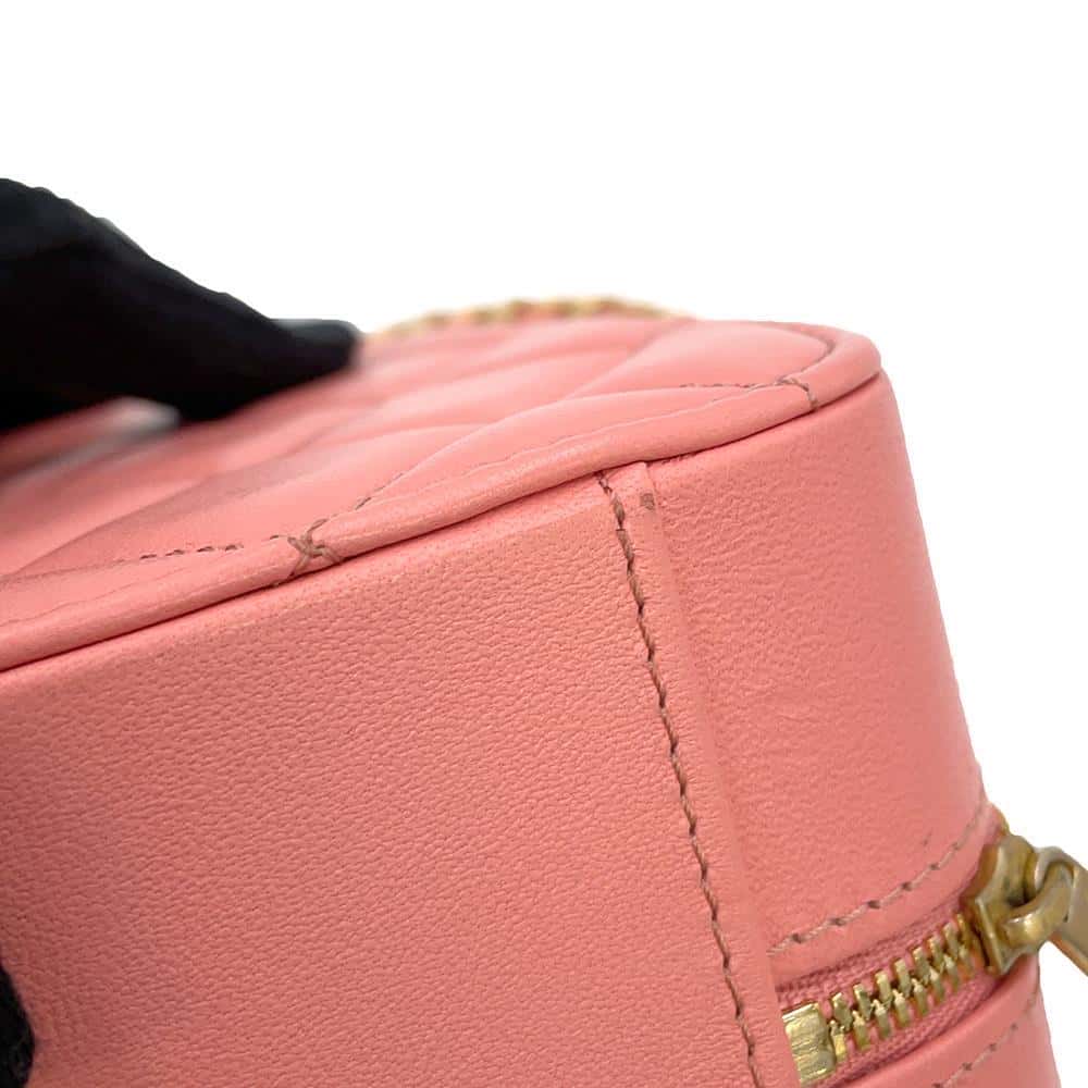 CHANEL Matelasse Chain Vanity Bag PinkAS3318 Lambskin