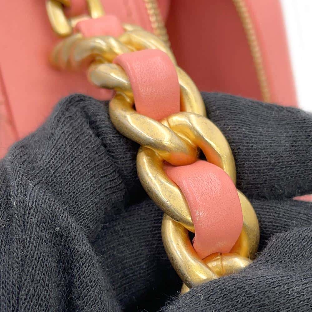 CHANEL Matelasse Chain Vanity Bag PinkAS3318 Lambskin