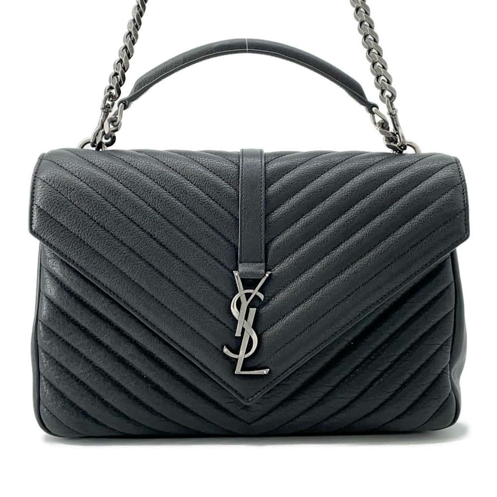 SAINT LAURENT PARIS College 2way Bag Black600278 Leather