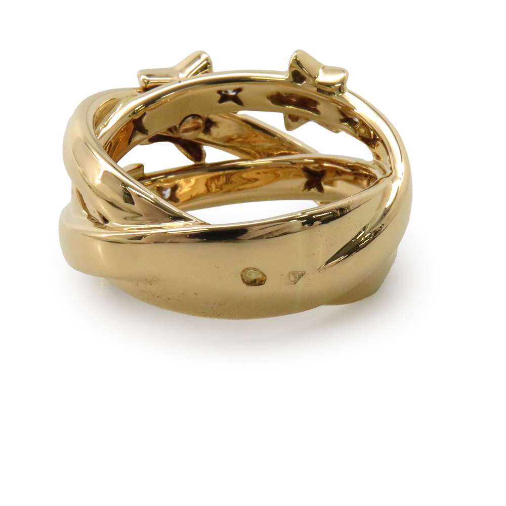 CHANEL Comet Ring Size Approximately No. 13J1130 18K Yellow Gold