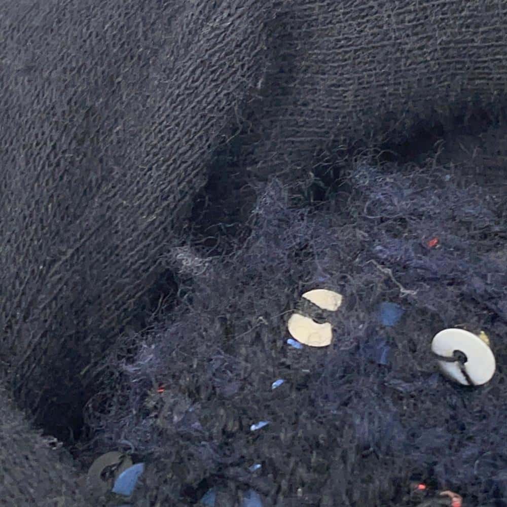 CHANEL Matelasse Single Flap ChainShoulder NavyA69900 Tweed Sequins