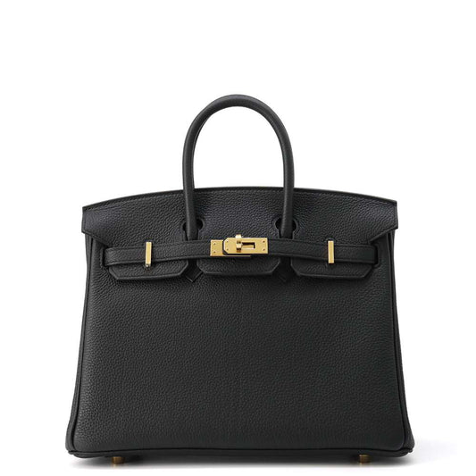 HERMES Birkin Verso Black/Toundra Togo Leather Size 25