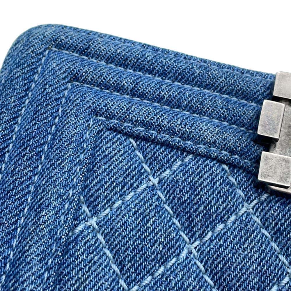 CHANEL Boy Chanel ChainShoulder Blue Denim Size Mini