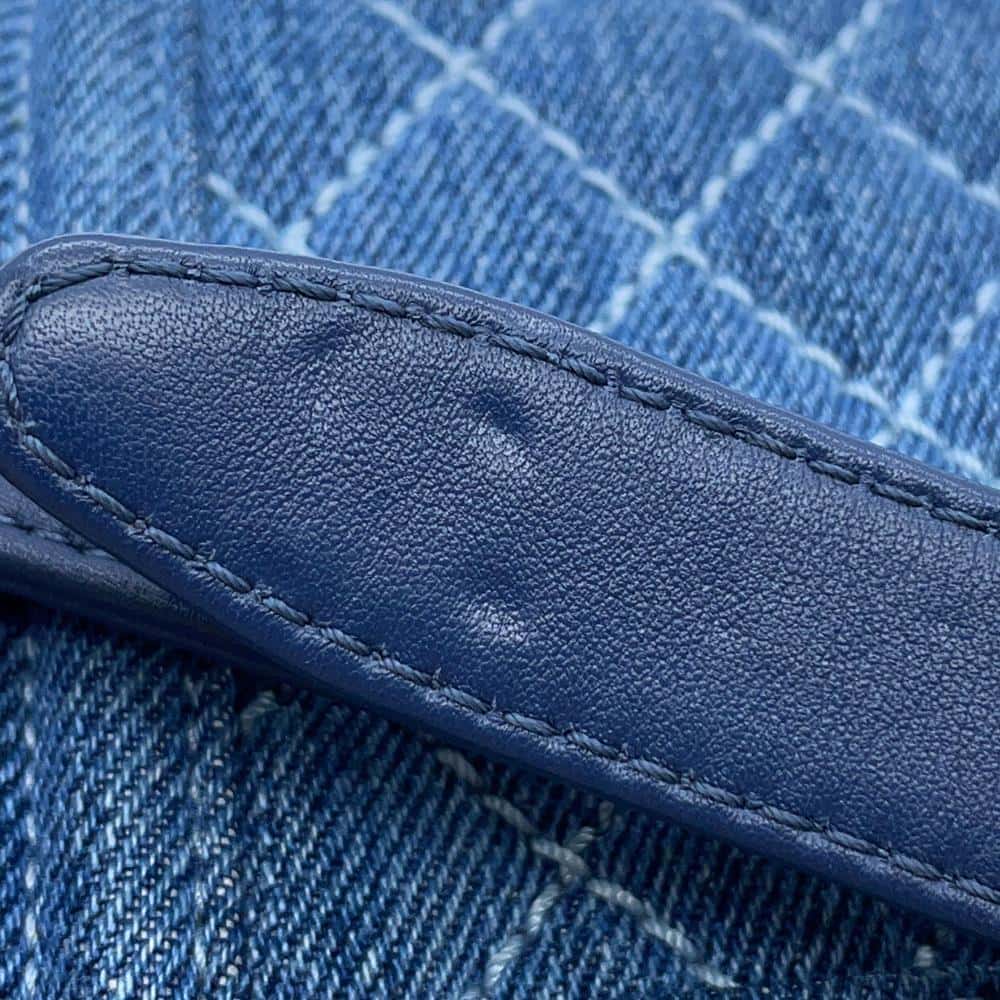 CHANEL Boy Chanel ChainShoulder Blue Denim Size Mini