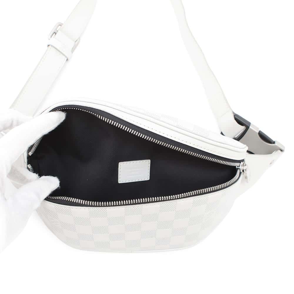 LOUIS VUITTON Canvas・Bumbag BlancN40326 Damier Infini Leather