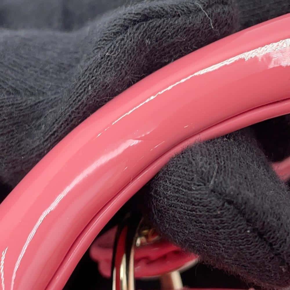 Dior Lady Dior Canage PinkS0856OWCB Patent Leather Size micro