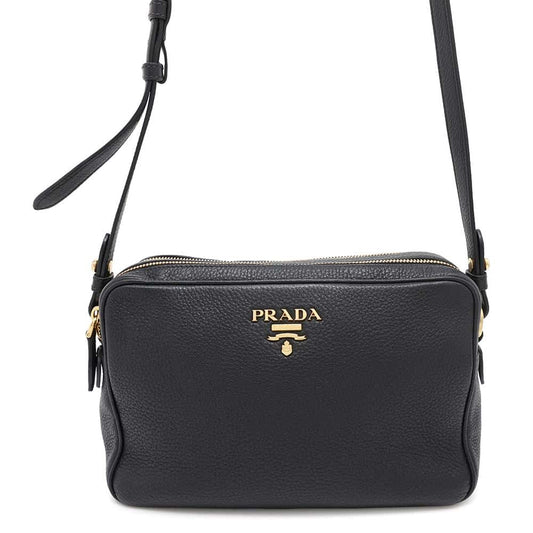 PRADA Shoulder Bag Black1BH079 Leather