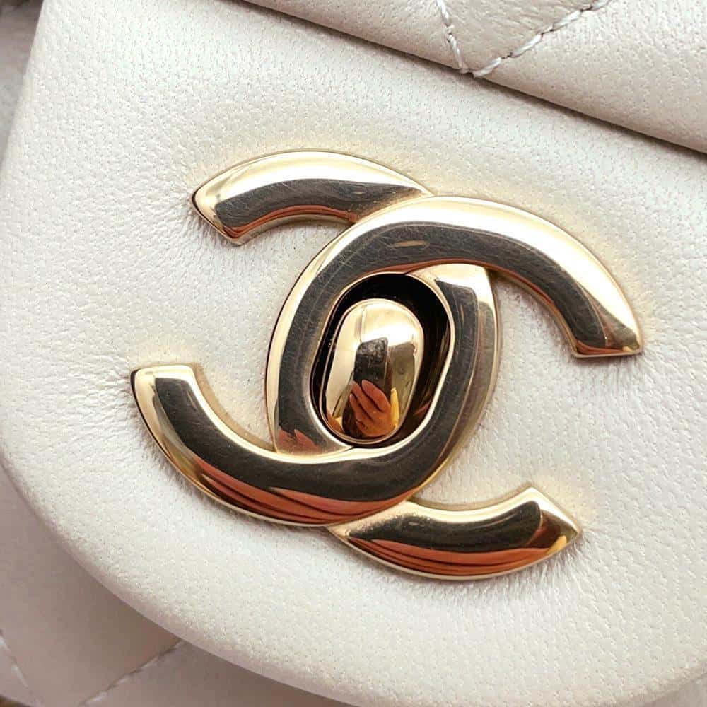 CHANEL Mini Matelasse Shoulder Bag GrayA69900 Lambskin Size 20