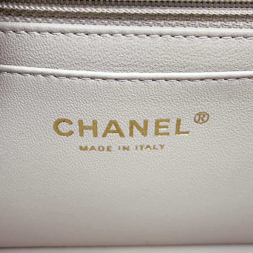 CHANEL Mini Matelasse Shoulder Bag GrayA69900 Lambskin Size 20