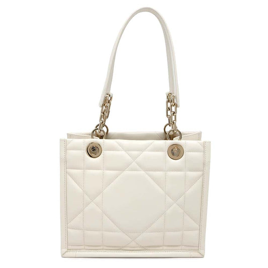 Dior Archi Cannage Essential Tote Bag Ivory Leather