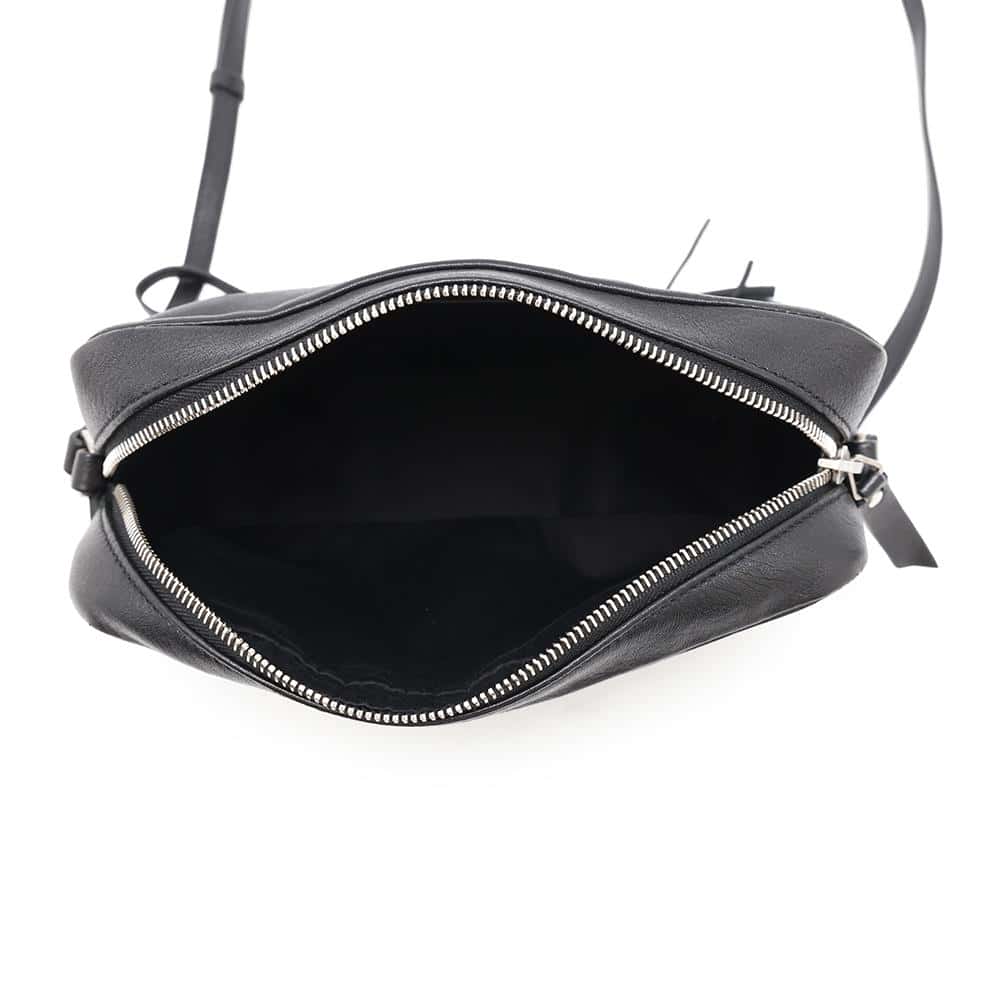 SAINT LAURENT PARIS Lu Camera Bag Tassel Shoulder Bag Black470299 Leather