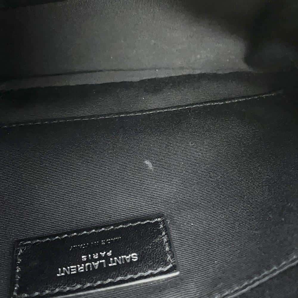 SAINT LAURENT PARIS Lu Camera Bag Tassel Shoulder Bag Black470299 Leather