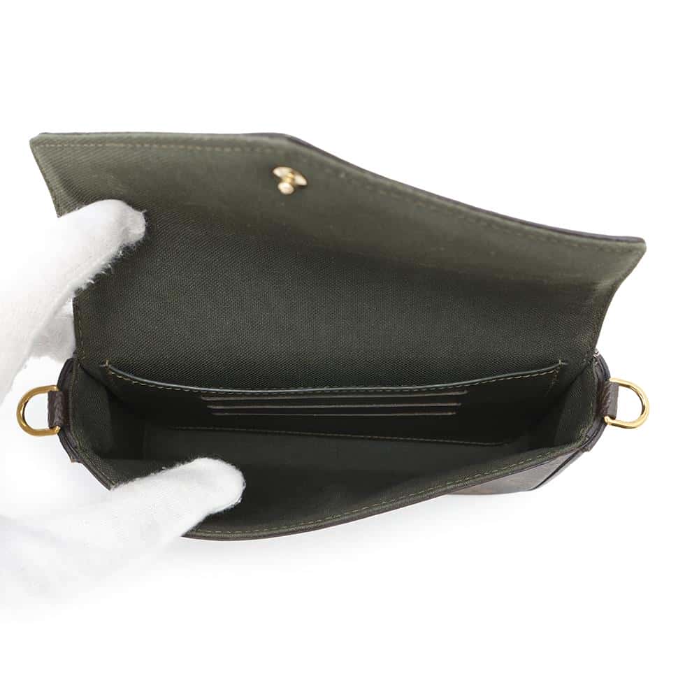 LOUIS VUITTON Multiie Pochette GreenM80091 Monogram